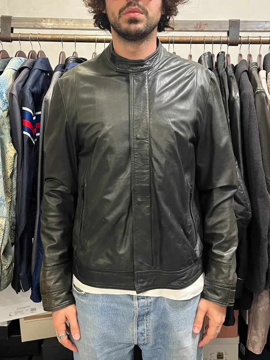 2010s Givenchy Black Eroded Leather Jacket by Riccardo Tisci BcHAKbL 1