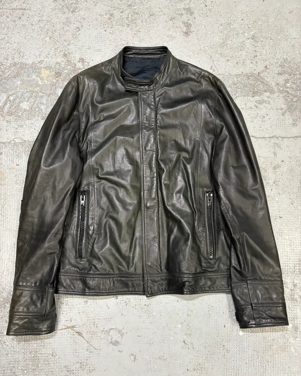 2010s Givenchy Black Eroded Leather Jacket by Riccardo Tisci BcHAKbL 0