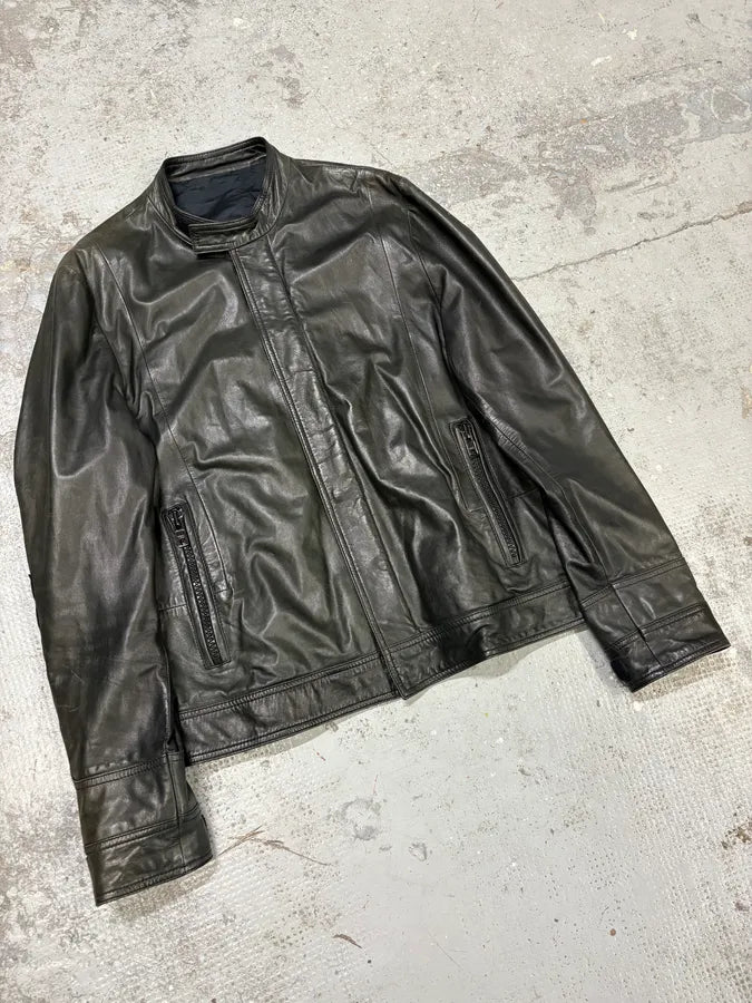 2010s Givenchy Black Eroded Leather Jacket by Riccardo Tisci BcHAKbL 3