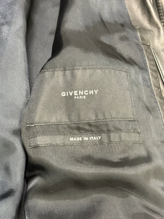 2010s Givenchy Black Eroded Leather Jacket by Riccardo Tisci BcHAKbL 9