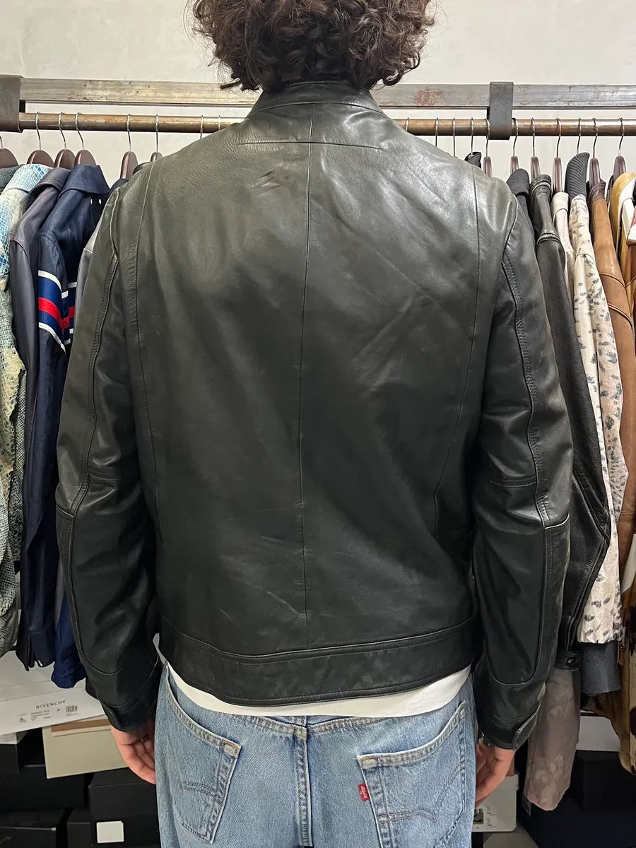 2010s Givenchy Black Eroded Leather Jacket by Riccardo Tisci BcHAKbL 2