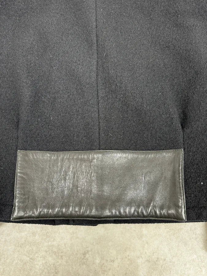 AW2013 Givenchy Black Leather Sleeves Bomber Teddy Jacket by Riccardo Tisci mrSJGwR 10