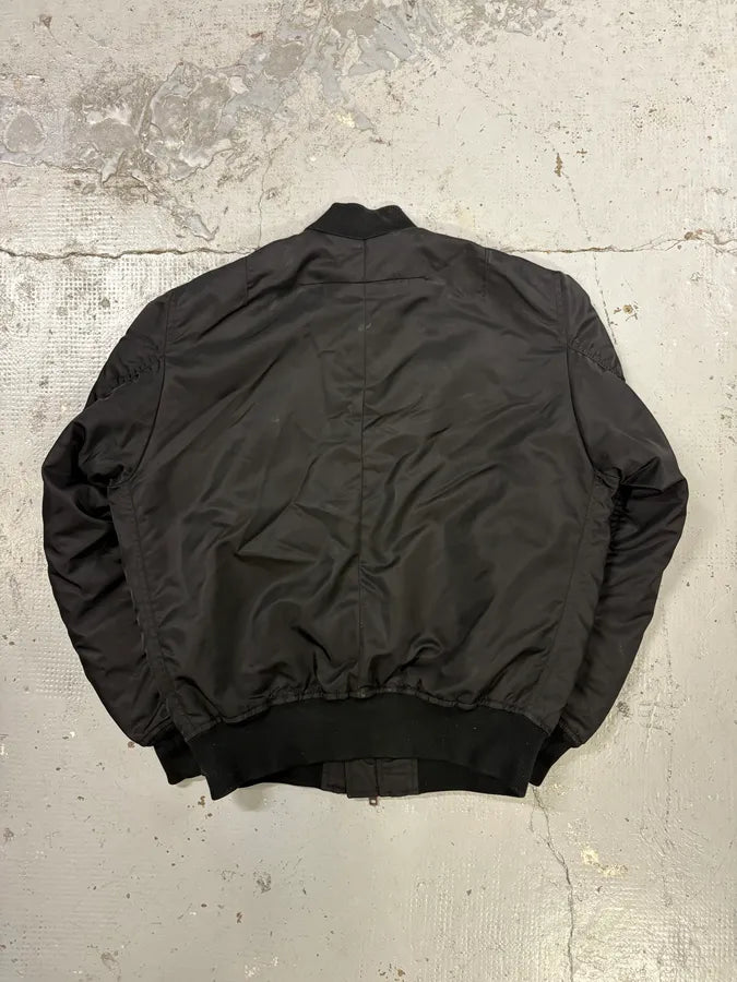 2010s Givenchy Black Nylon Bomber Cargo Pocket Jacket IZucJYI 5