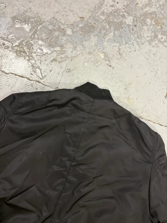 2010s Givenchy Black Nylon Bomber Cargo Pocket Jacket IZucJYI 6