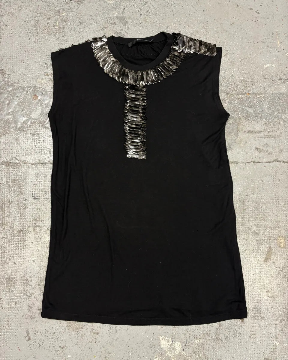 2010s Givenchy Black Sculptural Relief Tank Top by Riccardo Tisci DWbZMcZ 0