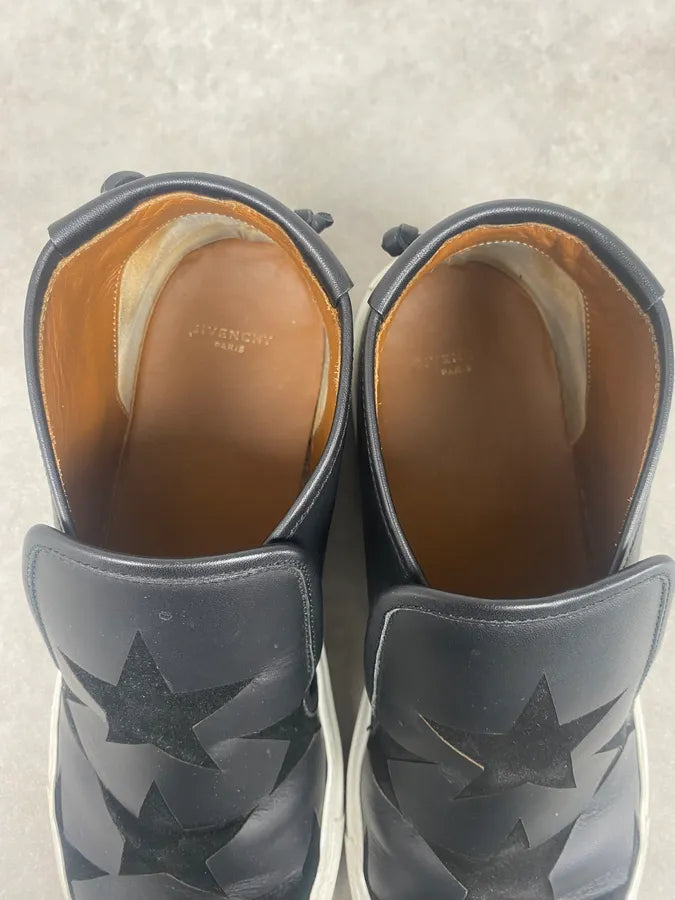 2010s Givenchy Black Stars Leather Slip On By Riccardo Tisci wDamXKM 5