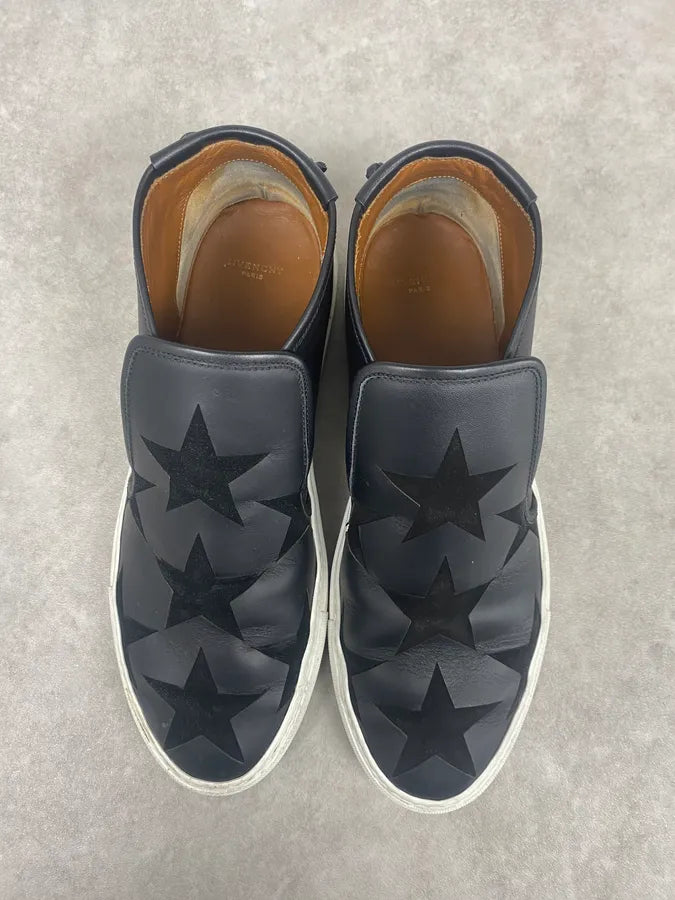 2010s Givenchy Black Stars Leather Slip On By Riccardo Tisci wDamXKM 6