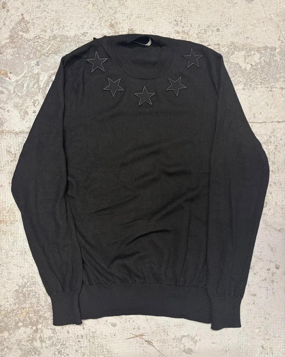 2010s Givenchy Black Stars Sweater by Riccardo Tisci xVgoYqQ 0