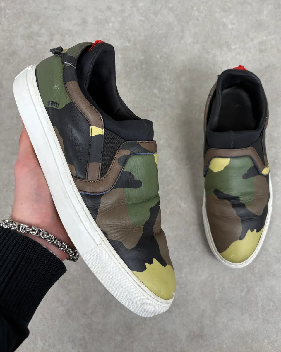2010s Givenchy Camo Green Slip On Shoes by Riccardo Tisci UvOgimj 0