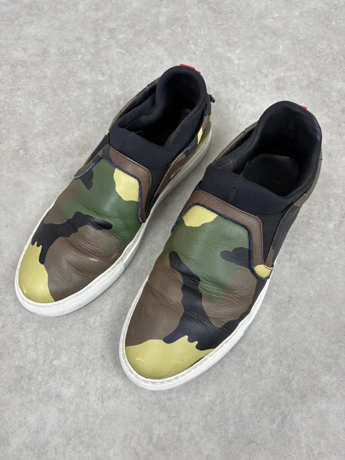 2010s Givenchy Camo Green Slip On Shoes by Riccardo Tisci UvOgimj 2