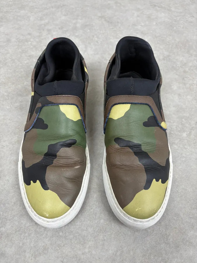 2010s Givenchy Camo Green Slip On Shoes by Riccardo Tisci UvOgimj 1