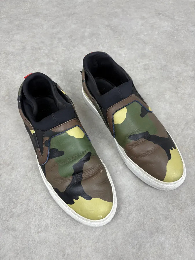 2010s Givenchy Camo Green Slip On Shoes by Riccardo Tisci UvOgimj 3