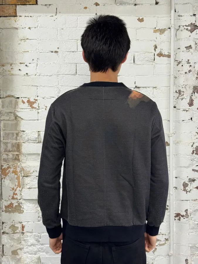 2010s Givenchy Doberman Paint Effect Black Sweater wXlpaVx 2