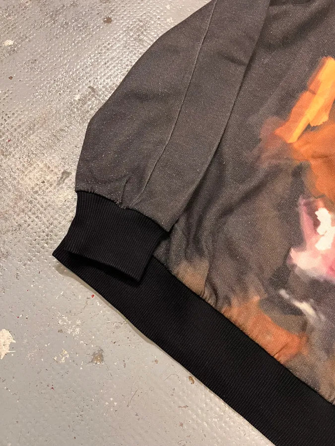 2010s Givenchy Doberman Paint Effect Black Sweater wXlpaVx 5