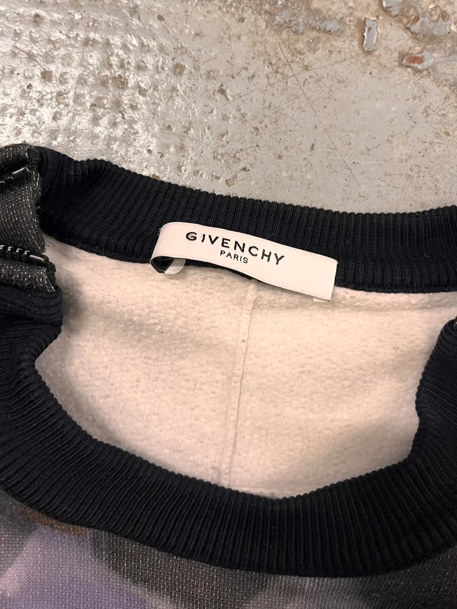 2010s Givenchy Doberman Paint Effect Black Sweater wXlpaVx 7