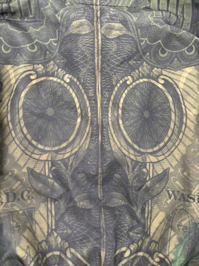 SS2017 Givenchy Dollar Bills Khaki Asymmetrical Camo Sample Bomber Jacket EidIRwV 10