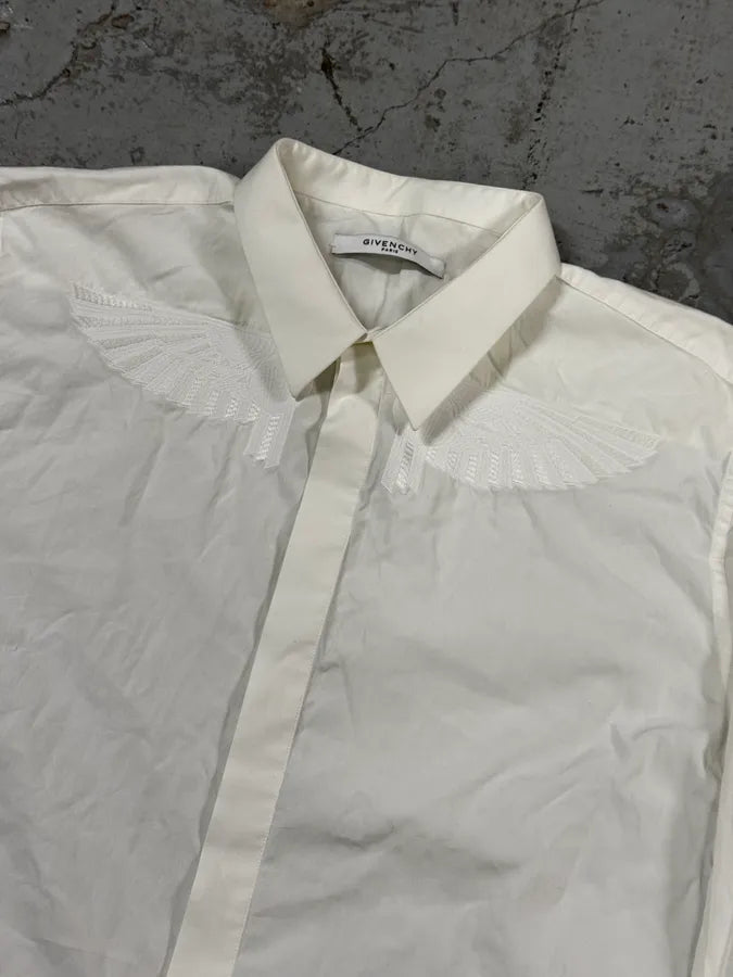 SS2017 Givenchy Embroided Wings White Shirt by Riccardo Tisci NJtzyNR 4
