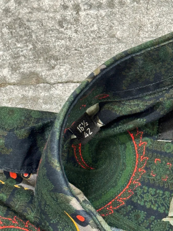 2010s Givenchy Green Aviator Flowers Shirt AaoMMIQ 7