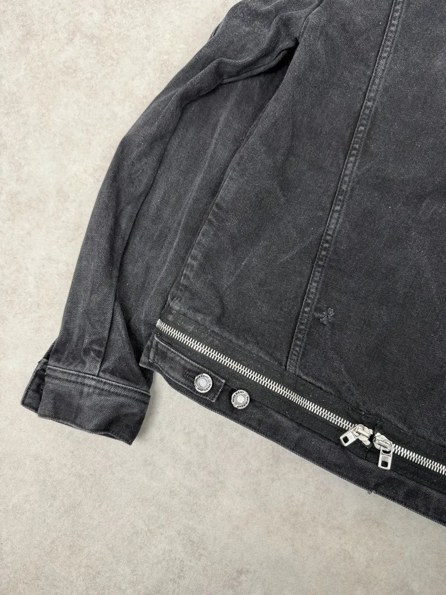 2010s Givenchy Grey Distressed Denim Jacket ZGZEIIL 11