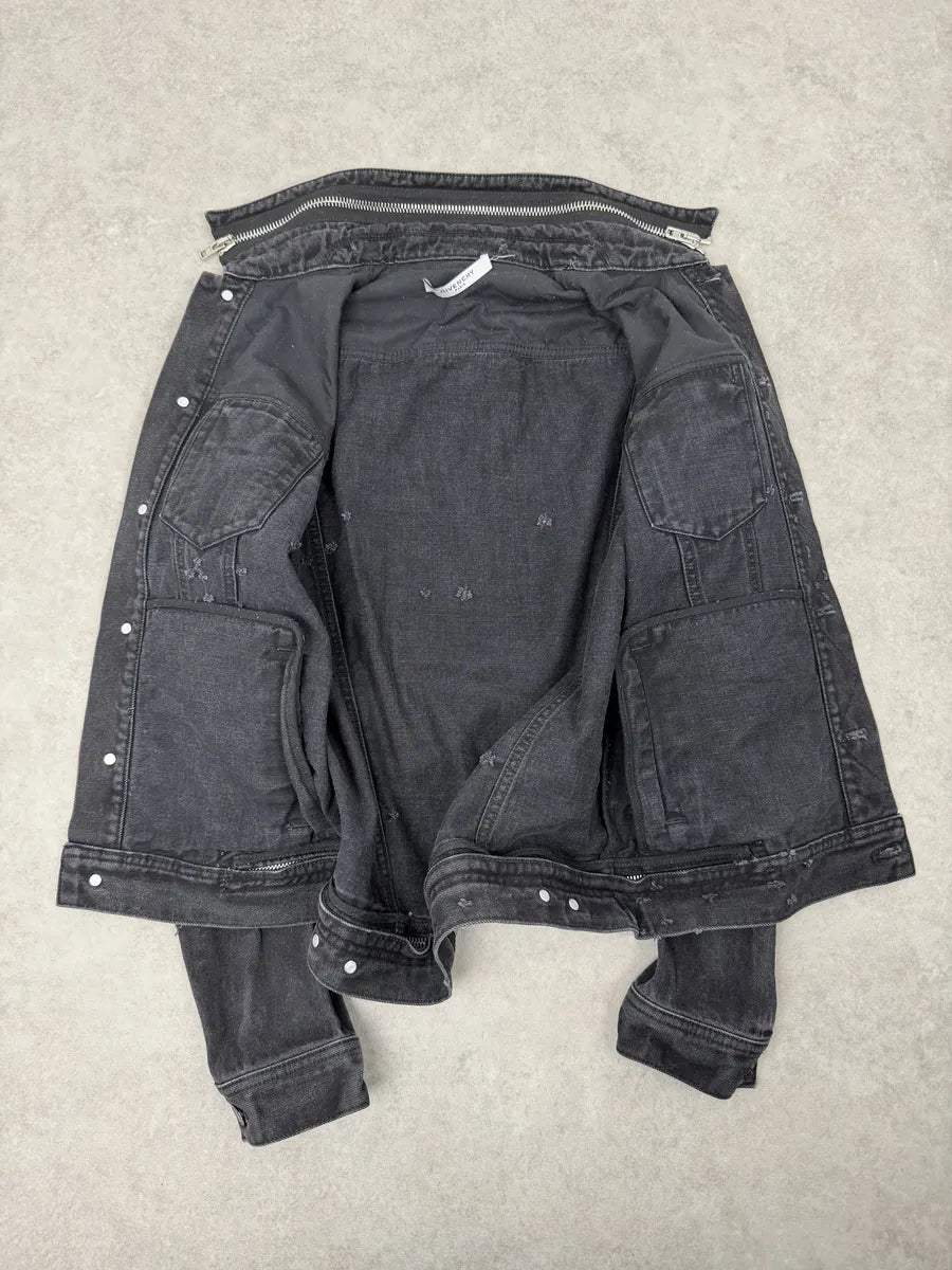 2010s Givenchy Grey Distressed Denim Jacket ZGZEIIL 9