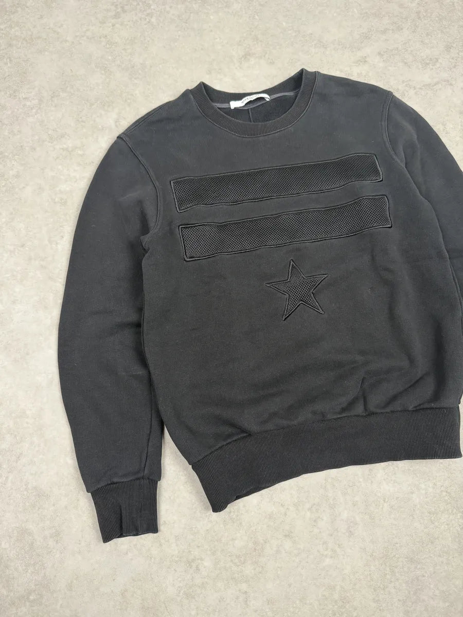 2010s Givenchy Lines Star Black Sweater by Riccardo Tisci ZhpKpdi 6