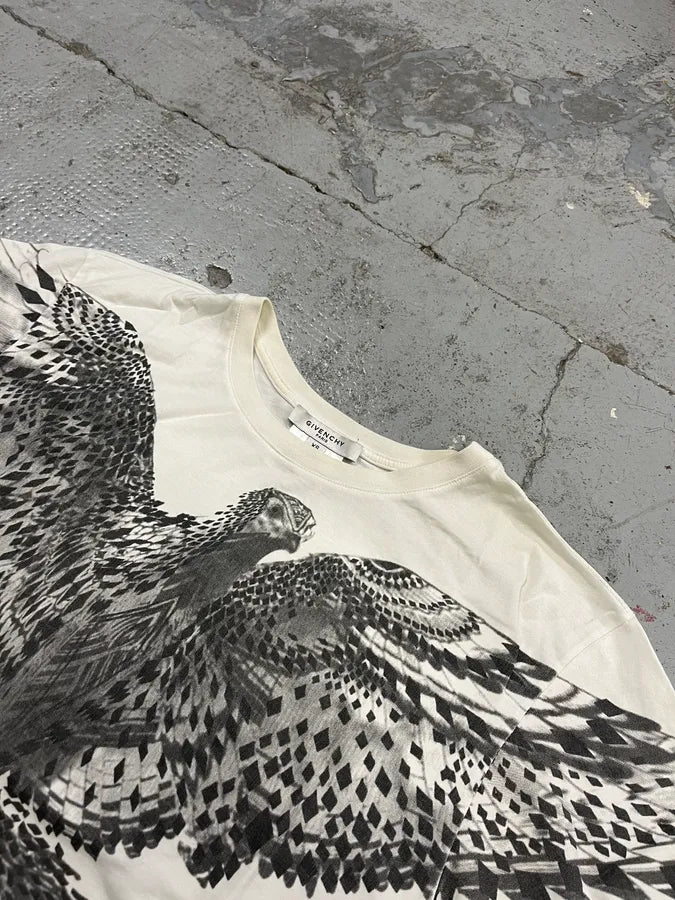 2010s Givenchy Majestic Bird White T-Shirt mnZvtsw 3