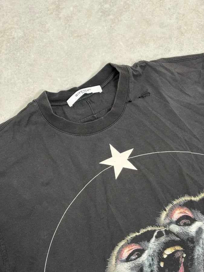 AW2015 Givenchy Monkeys Star Black T-Shirt by Riccardo Tisci xcIBQFc 4