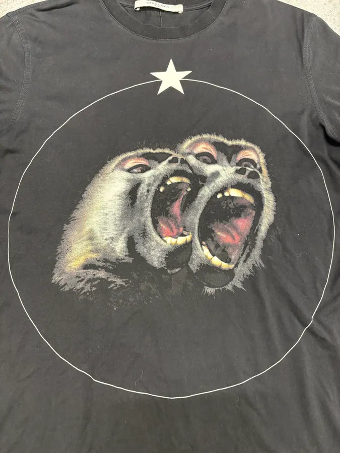 SS2016 Givenchy Monkeys Star Black T-Shirt by Riccardo Tisci frkNwtA 6