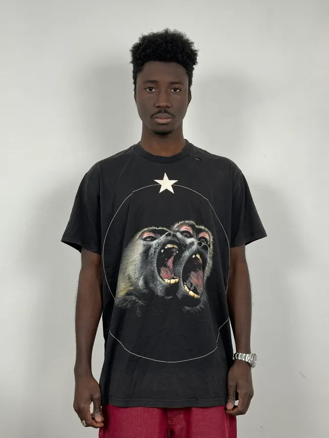 AW2015 Givenchy Monkeys Star Black T-Shirt by Riccardo Tisci xcIBQFc 1
