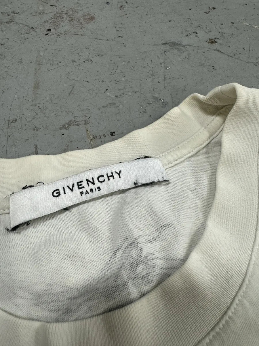 2010s Givenchy Nature Mystical Bird White T-Shirt by Riccardo Tisci IwMTtLM 7