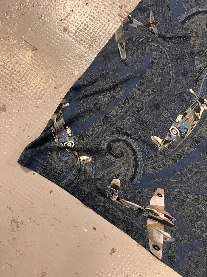 2010s Givenchy Planes War Blue T-Shirt by Riccardo Tisci nWwOIaZ 6