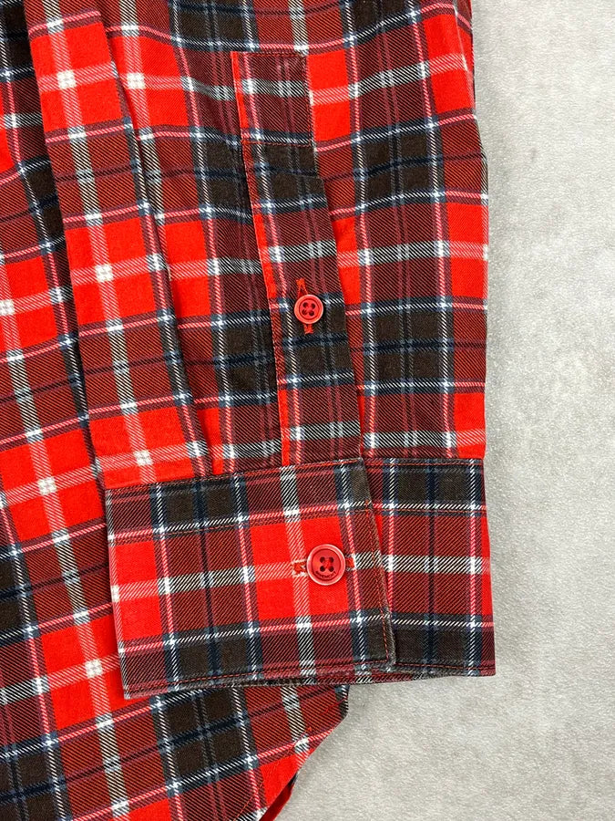 SS2015 Givenchy Red Checkered Stars Shirt by Riccardo Tisci wOHZAgC 8