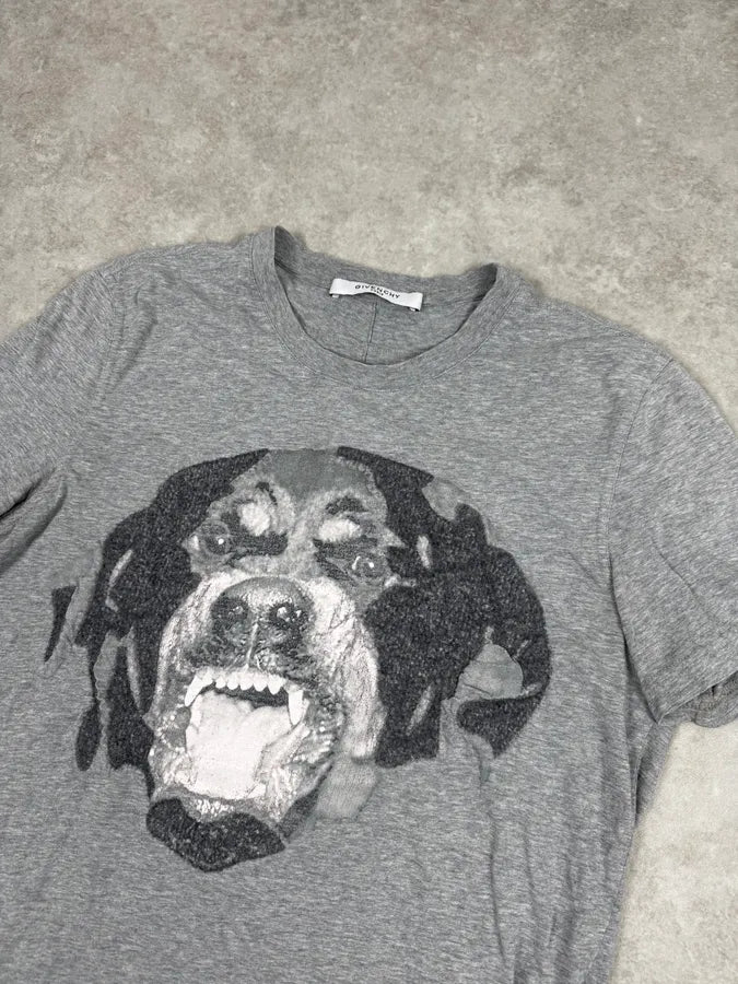 SS2016 Givenchy Rottweiler Grey T-Shirt by Roccardo Tisci GtsqsLF 4