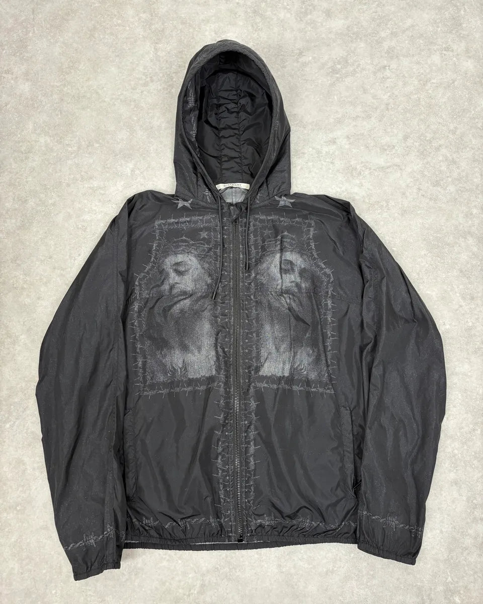 SS2016 Givenchy Sample Wire Jesus Christ Black Jacket PeoOnQK 0