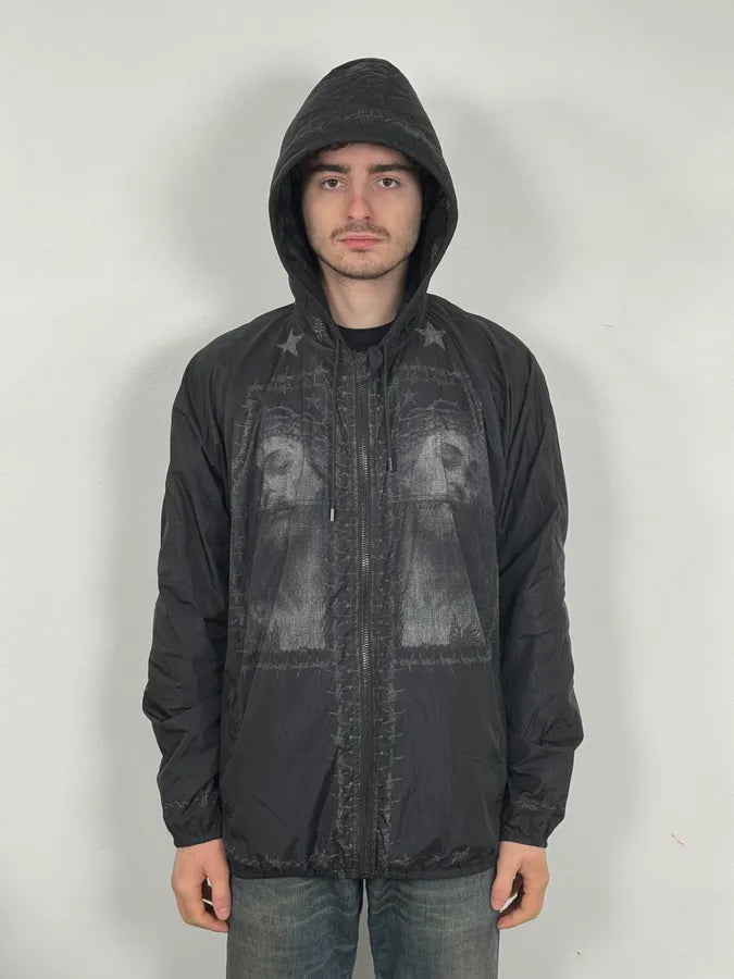 SS2016 Givenchy Sample Wire Jesus Christ Black Jacket PeoOnQK 1
