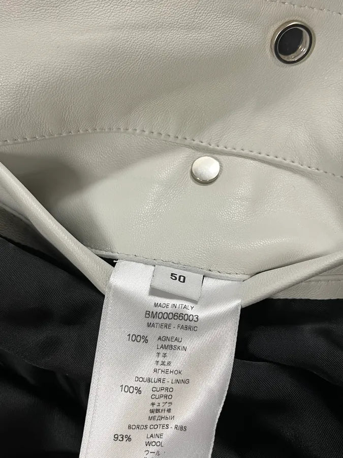 SS2014 Givenchy Stars Black Leather Bomber Jacket rSmaDFW 9