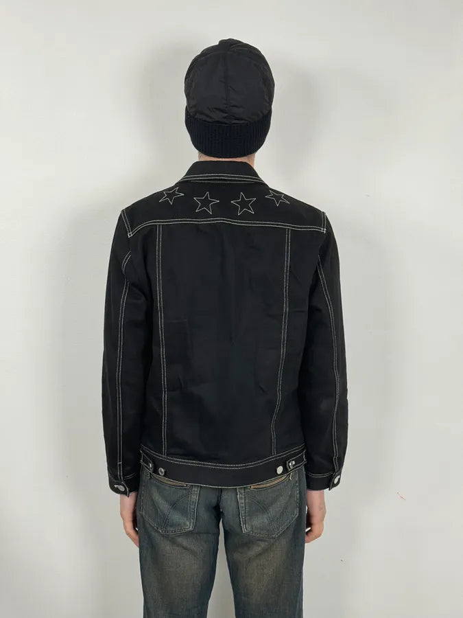 AW2015 Givenchy Stars Black Trucker Denim Jacket by Riccardo Tisci ircFjjC 2