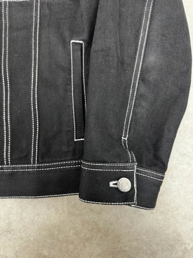 AW2015 Givenchy Stars Black Trucker Denim Jacket by Riccardo Tisci ircFjjC 7