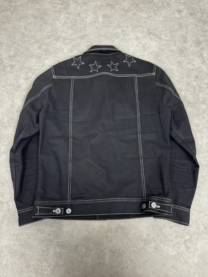 AW2015 Givenchy Stars Black Trucker Denim Jacket by Riccardo Tisci ircFjjC 3