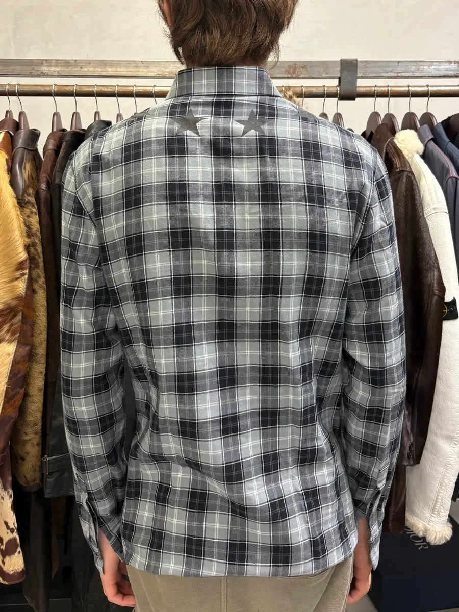 SS2014 Givenchy Stars Grey Tartan Shirt by Riccardo Tisci EaaLHed 2