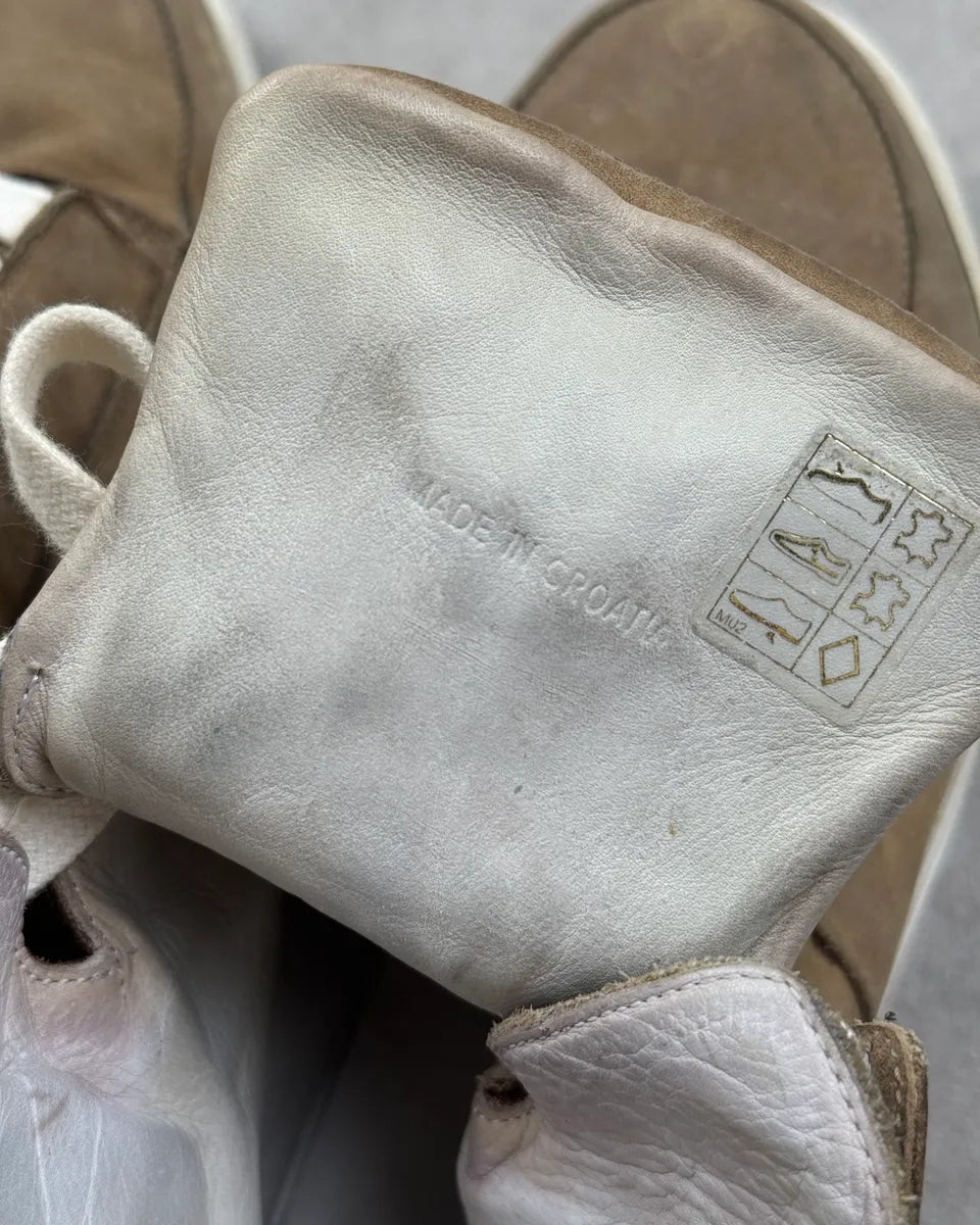 2010s Givenchy Tan Beige Suede Leather High Sneakers NsSgaws 9