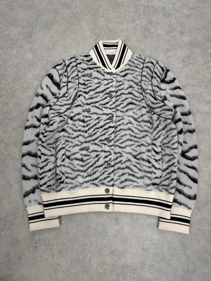 2010s Givenchy Zebra Mohair Teddy Jacket OpjcBVZ 0
