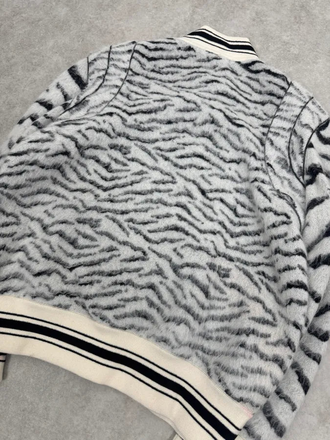 2010s Givenchy Zebra Mohair Teddy Jacket OpjcBVZ 12