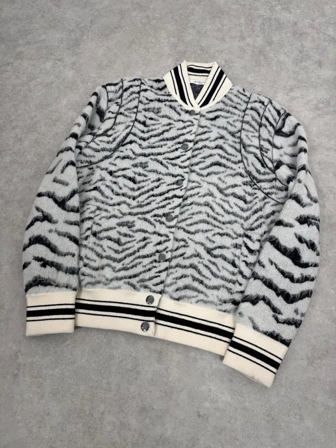 2010s Givenchy Zebra Mohair Teddy Jacket OpjcBVZ 2