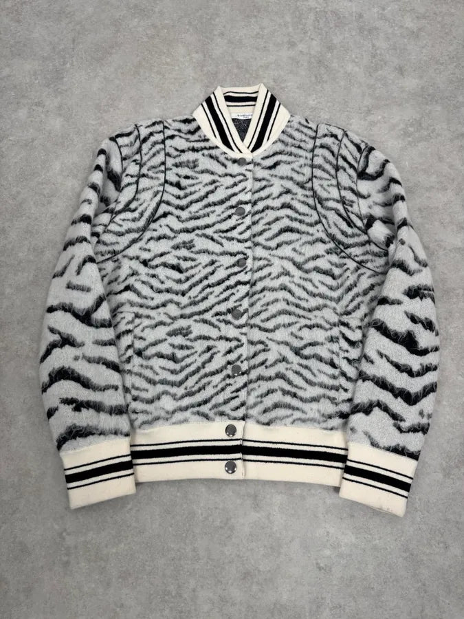 2010s Givenchy Zebra Mohair Teddy Jacket OpjcBVZ 3