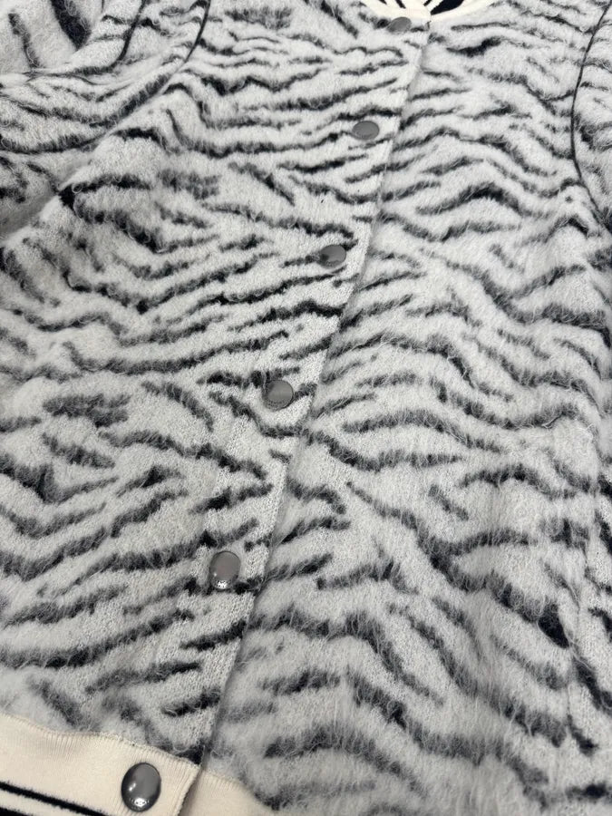 2010s Givenchy Zebra Mohair Teddy Jacket OpjcBVZ 5