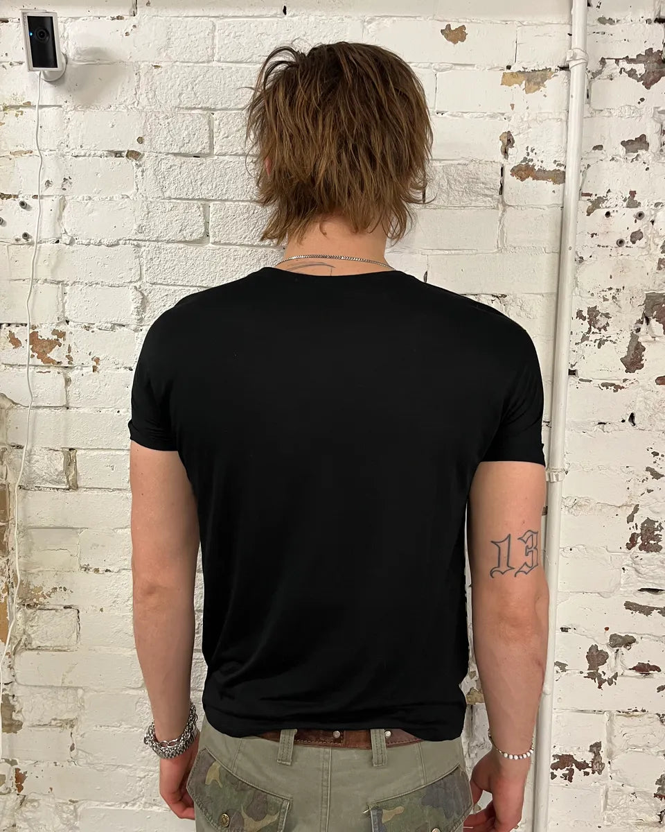 2010s Gucci Beige Silk Leopard & Black T-Shirt by Frida Giannini WRbsXKc 2