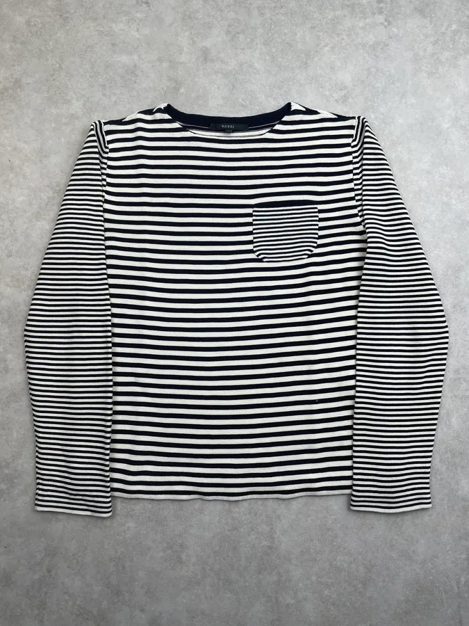 2010s Gucci Black & White Striped Light Sweater OFFbwwJ 2