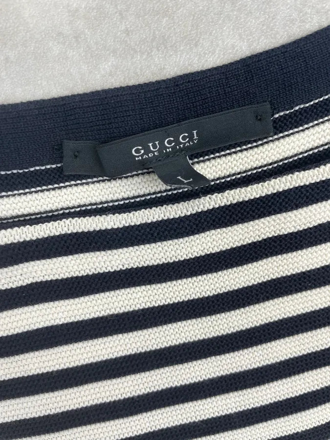 2010s Gucci Black & White Striped Light Sweater OFFbwwJ 5