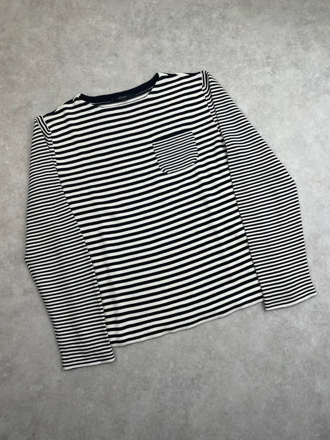 2010s Gucci Black & White Striped Light Sweater OFFbwwJ 6